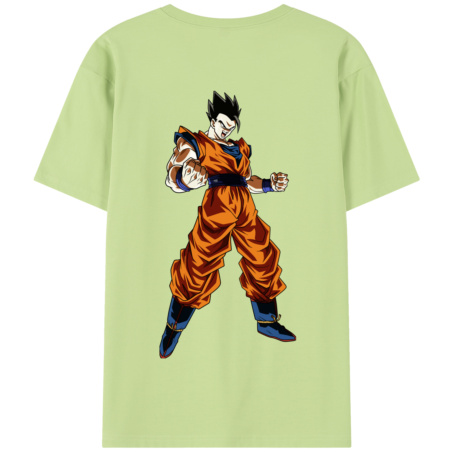 （画像用） ドラゴンボール 孫 悟飯（そんごはん）DRAGON BALL Son Gohan 綿100％半袖Tシャツ（背面プリント）